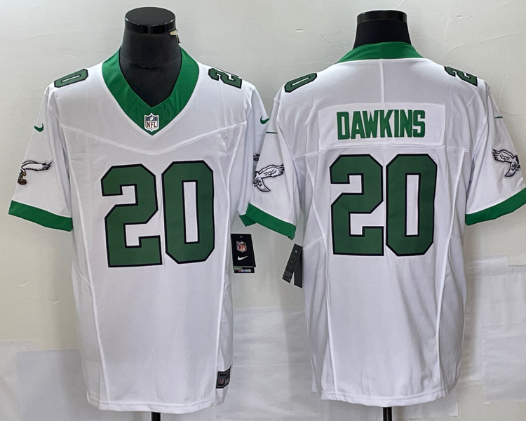 Men's Philadelphia Eagles Brian Dawkins #20 White Jersey
