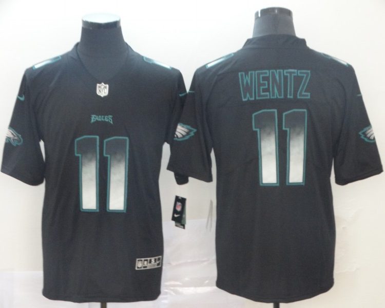 Men's Philadelphia Eagles Carson Wentz #11 Black Jersey