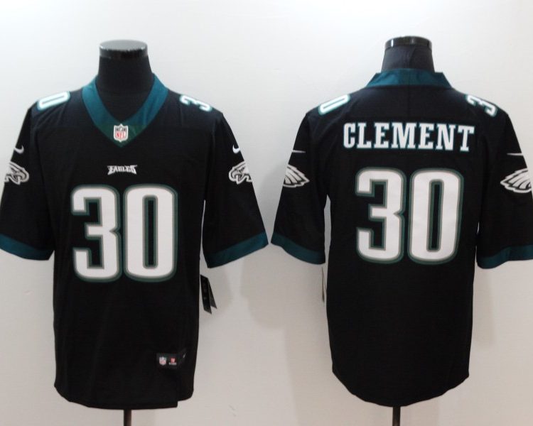 Men's Philadelphia Eagles Corey Clement #30 Black Jersey