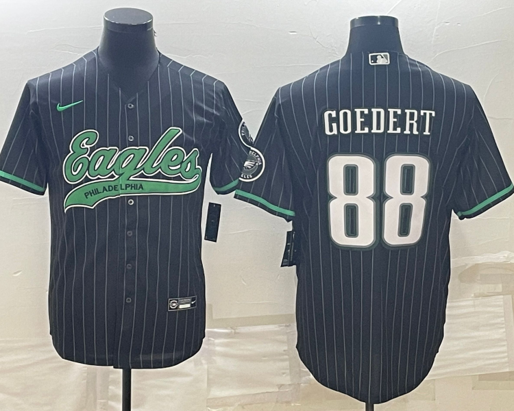 Men's Philadelphia Eagles Dallas Goedert #88 Black Jersey Joint Edition