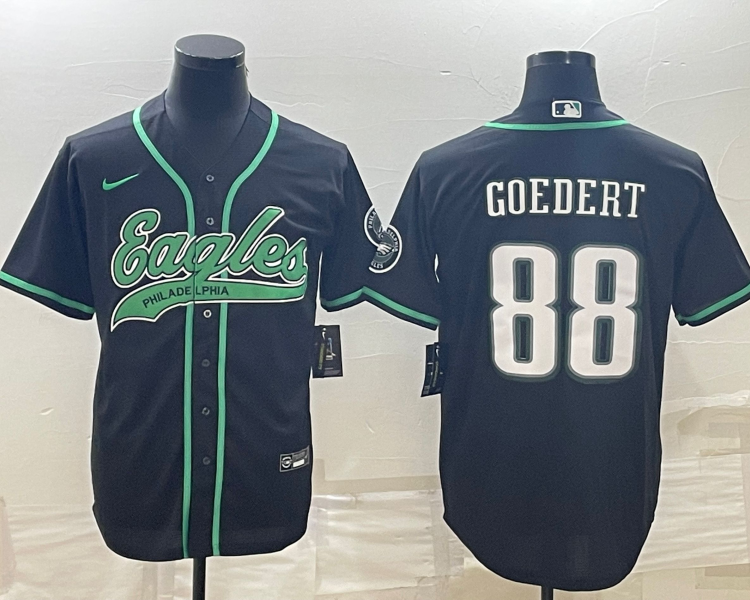 Men's Philadelphia Eagles Dallas Goedert #88 Black Jersey Joint Edition