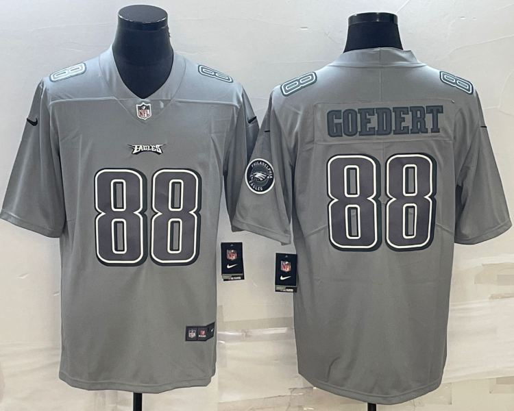 Men's Philadelphia Eagles Dallas Goedert #88 Gray Atmosphere Jersey