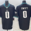 Men's Philadelphia Eagles D'Andre Swift #0 Black Jersey