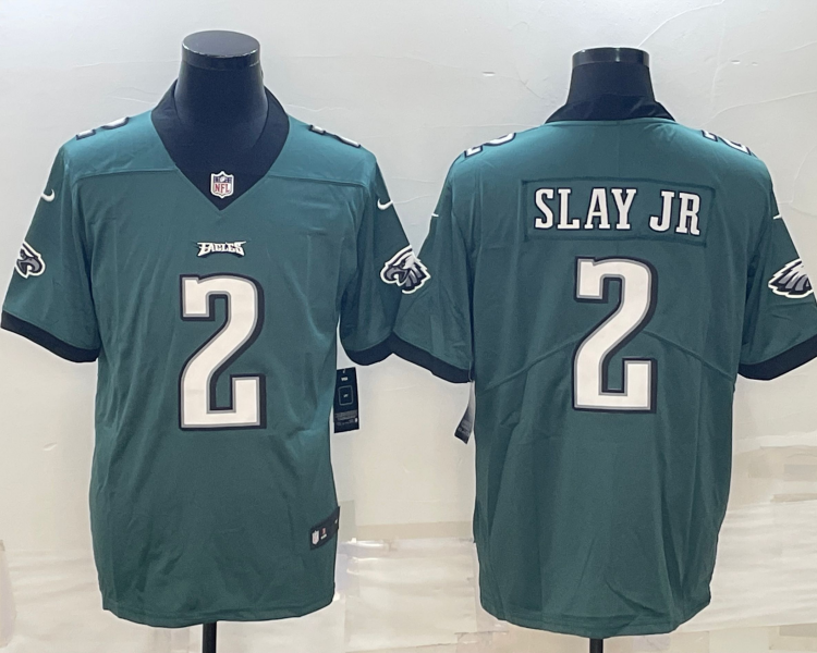 Men's Philadelphia Eagles Darius Slay Jr. #2 Midnight Green Jersey