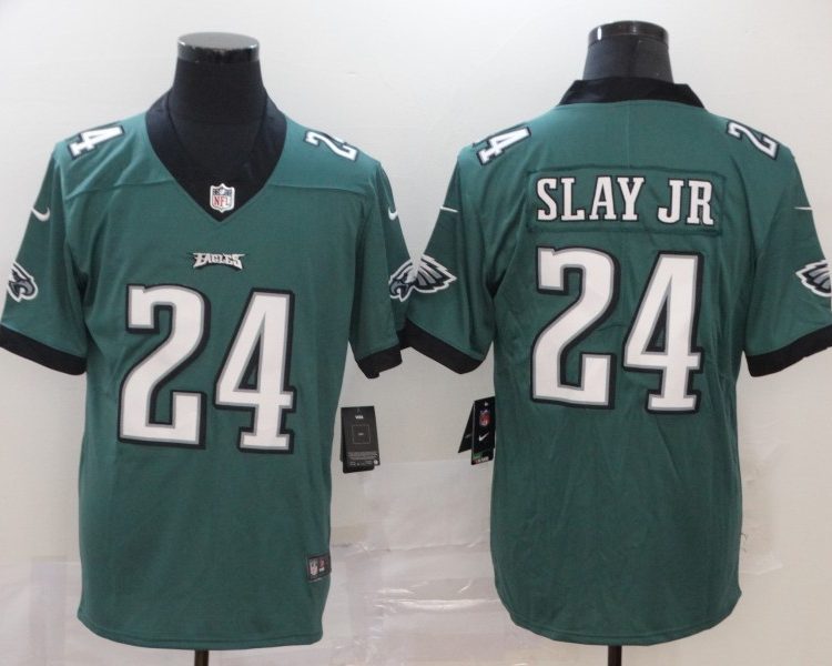 Men's Philadelphia Eagles Darius Slay Jr. #24 Midnight Green Jersey