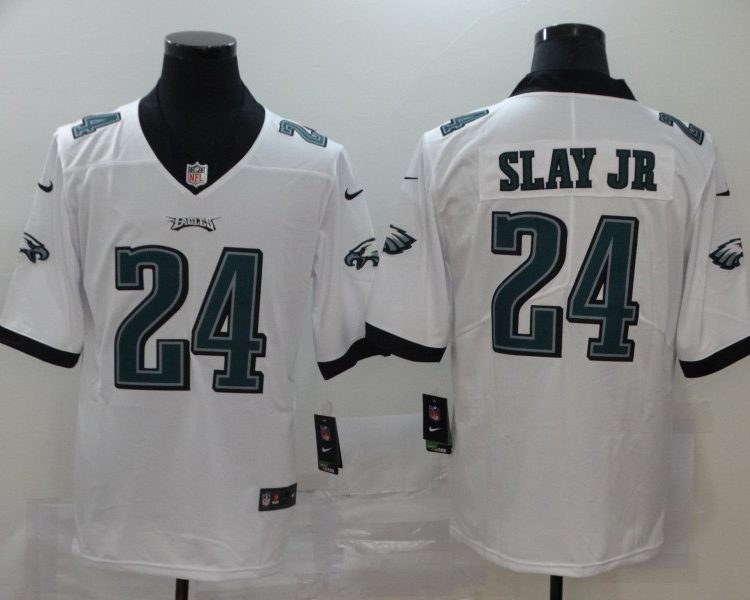 Men's Philadelphia Eagles Darius Slay Jr. #24 White Jersey