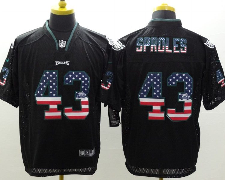Men's Philadelphia Eagles Darren Sproles #43 Black Jersey