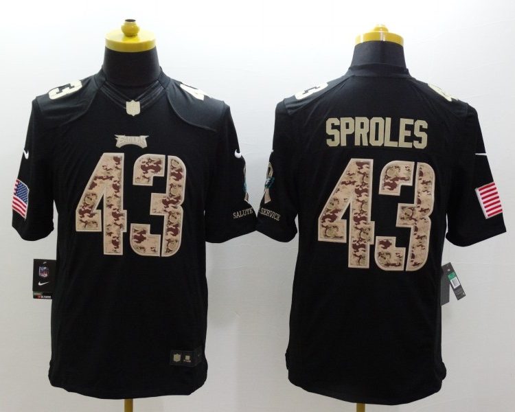 Men's Philadelphia Eagles Darren Sproles #43 Black Jersey