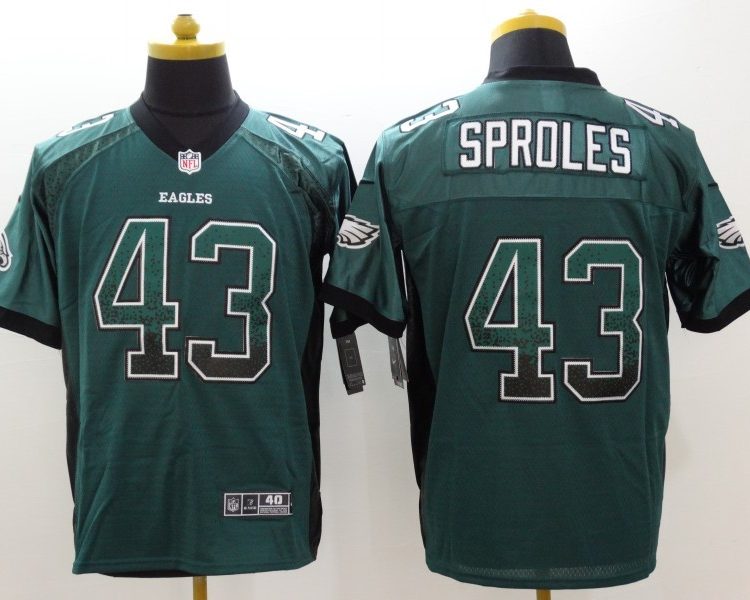Men's Philadelphia Eagles Darren Sproles #43 Midnight Green Jersey