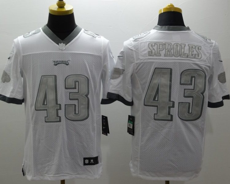 Men's Philadelphia Eagles Darren Sproles #43 White Jersey