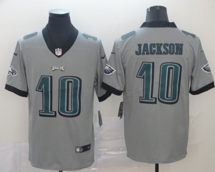 Men's Philadelphia Eagles Desean Jackson #10 Gray Jersey