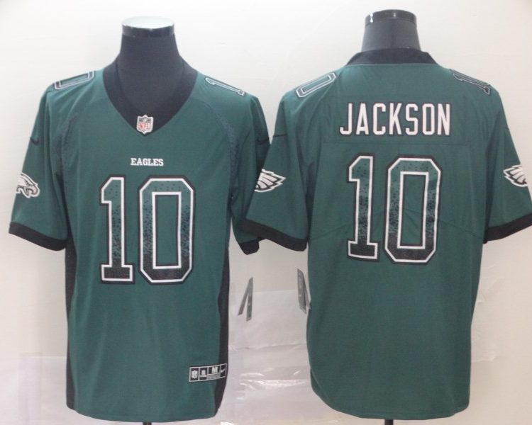 Men's Philadelphia Eagles Desean Jackson #10 Midnight Green Jersey