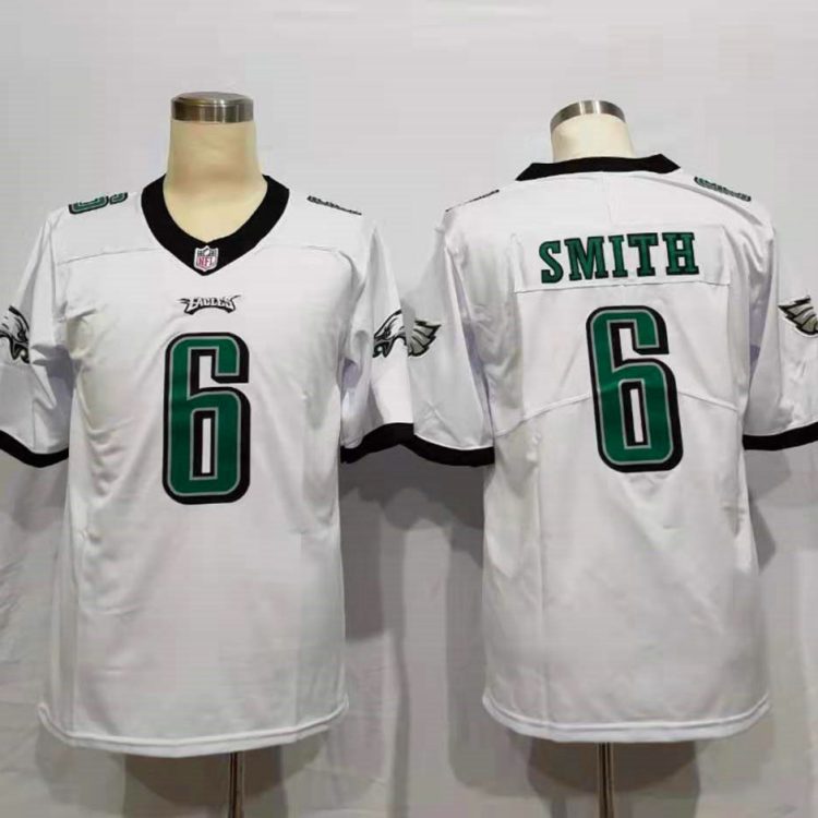 Men's Philadelphia Eagles DeVonta Smith #6 White Jersey