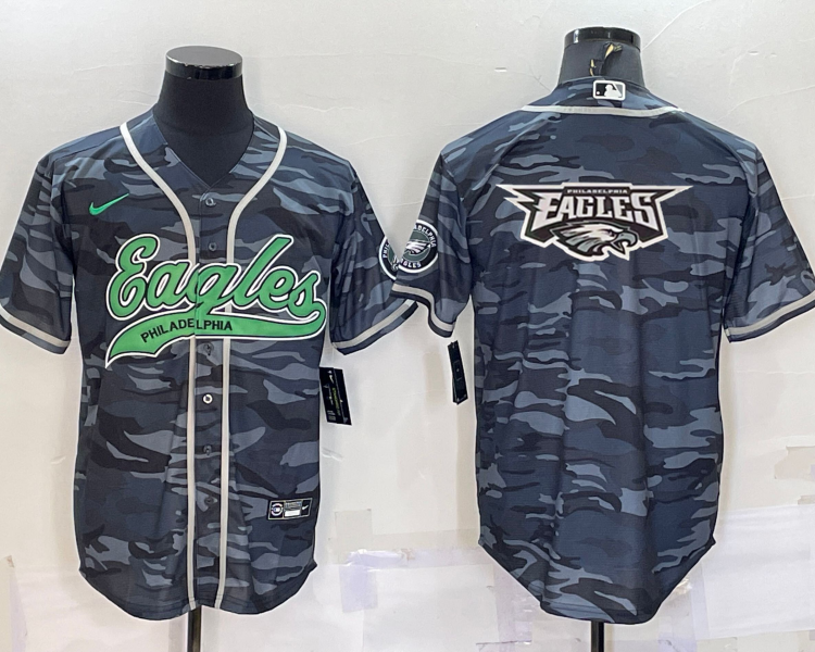 Men's Philadelphia Eagles Grey Camouflage Jersey