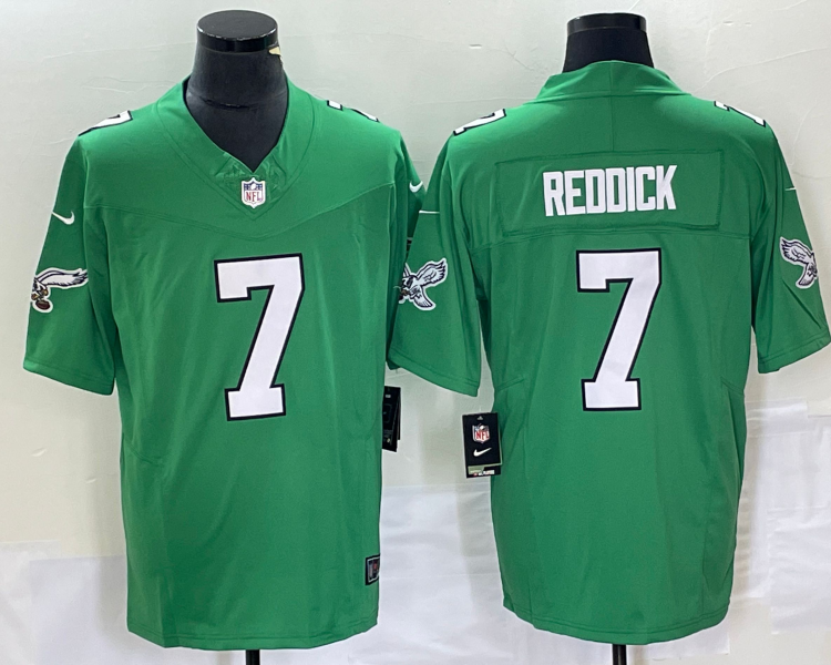 Men's Philadelphia Eagles Haason Reddick #7 Kelly Green Jersey