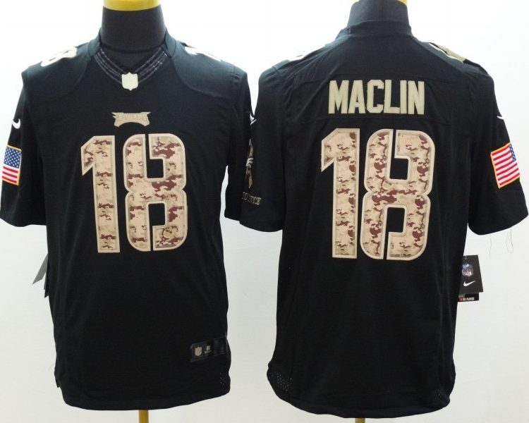 Men's Philadelphia Eagles Jeremy Maclin #18 Black Jersey