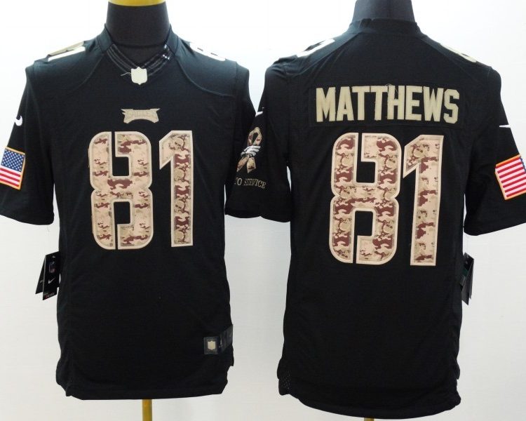 Men's Philadelphia Eagles Jordan Matthews #81 Black Jersey