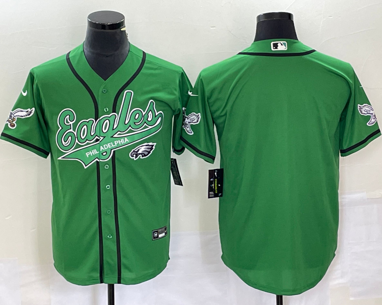 Men's Philadelphia Eagles Kelly Green Blank Jersey