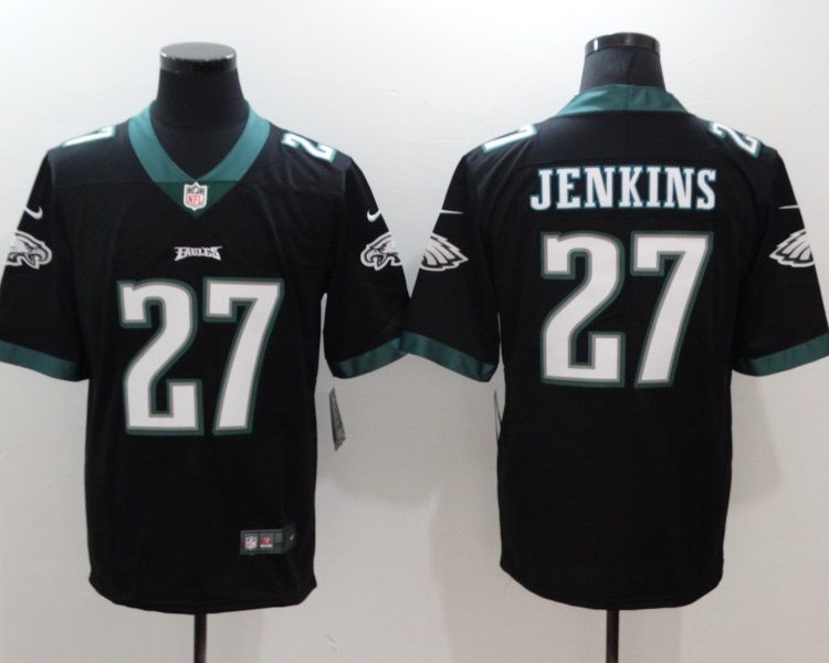 Men's Philadelphia Eagles Malcom Jenkins #27 Black Jersey