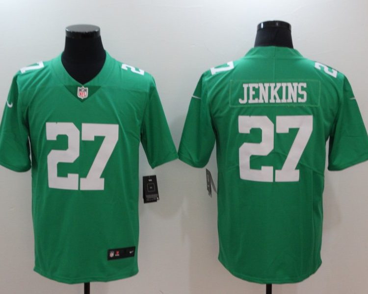 Men's Philadelphia Eagles Malcom Jenkins #27 Green Jersey