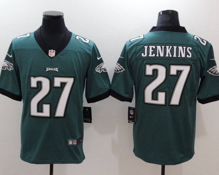 Men's Philadelphia Eagles Malcom Jenkins #27 Midnight Green Jersey