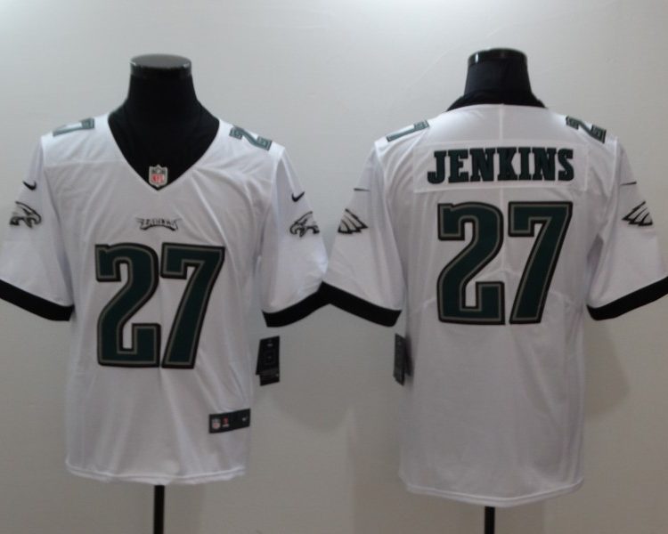 Men's Philadelphia Eagles Malcom Jenkins #27 White Jersey
