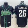 Men's Philadelphia Eagles Miles Sanders #26 Black Jersey Joint Edition