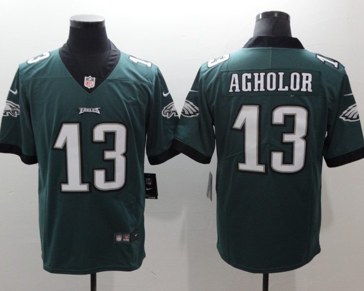 Men's Philadelphia Eagles Nelson Agholor #13 Midnight Green Jersey