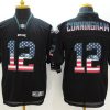 Men's Philadelphia Eagles Randall Cunningham #12 Black Jersey