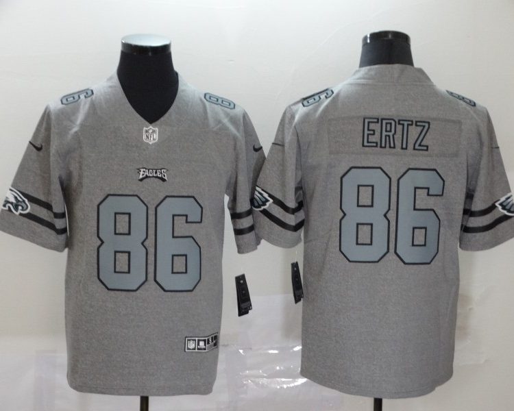 Men's Philadelphia Eagles Zach Ertz #86 Gray Jersey