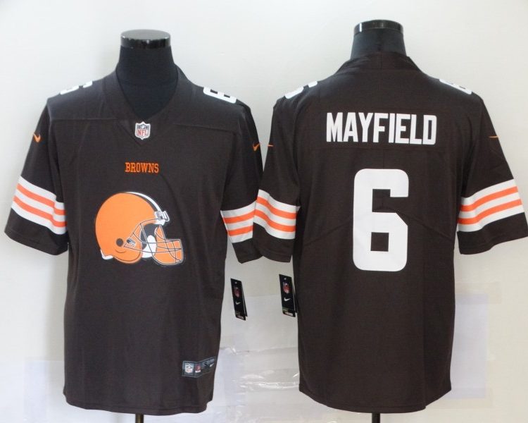 Men's Cleveland Browns Baker Mayfield #6 Brown Jersey