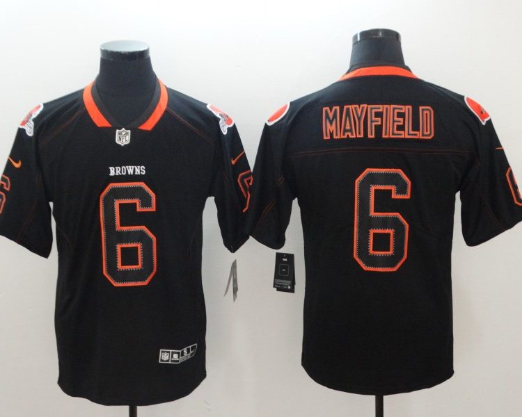 Men's Cleveland Browns Baker Mayfield Black Authentic Jersey