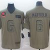 Men's Cleveland Browns Baker Mayfield Olive Limited Jersey