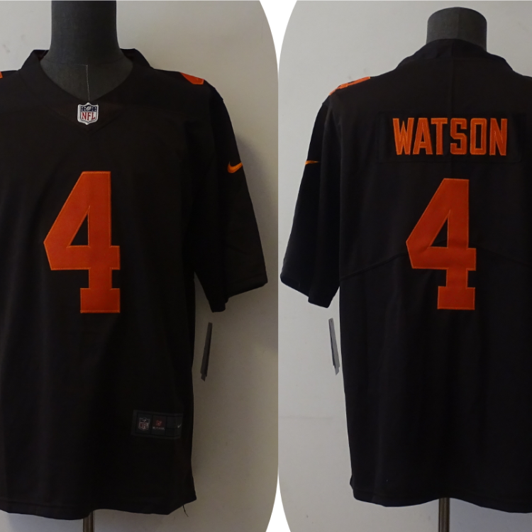 Men's Cleveland Browns Deshaun Watson #4 Brown Alternate Legend Jersey