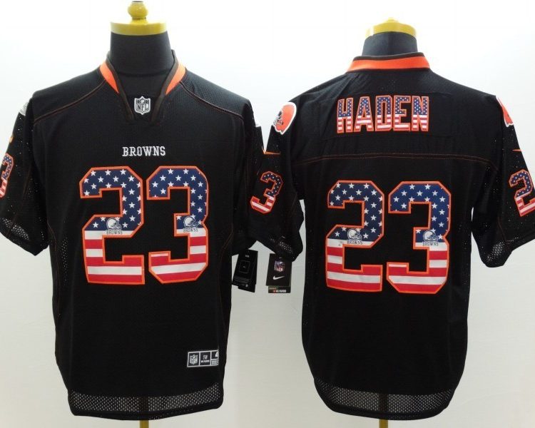 Men's Cleveland Browns Joe Haden #23 Black Jersey