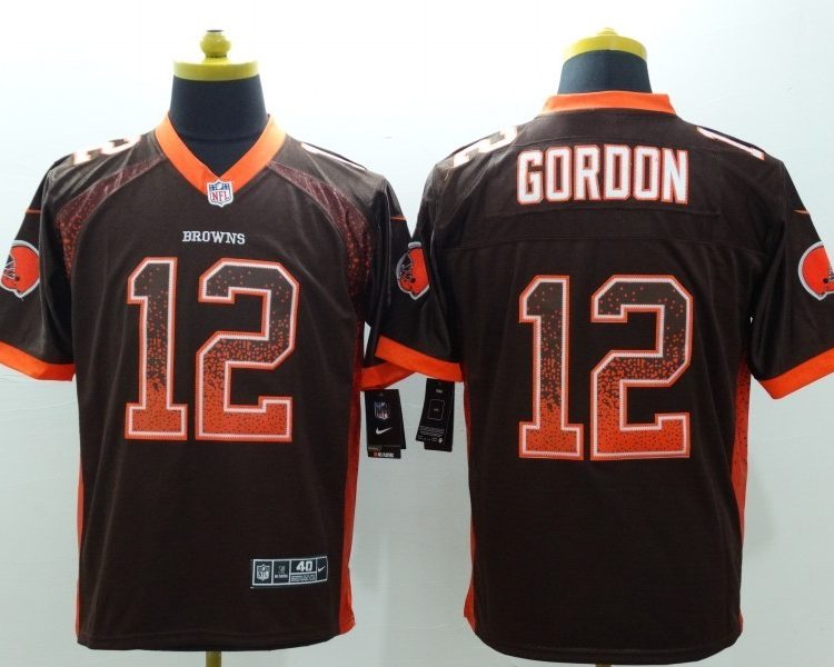 Men's Cleveland Browns Josh Gordon #12 Brown Jersey