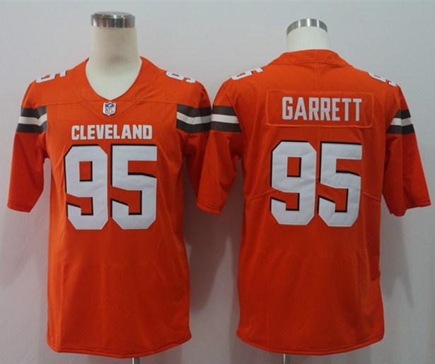 Men's Cleveland Browns Myles Garrett #95 Orange Jersey