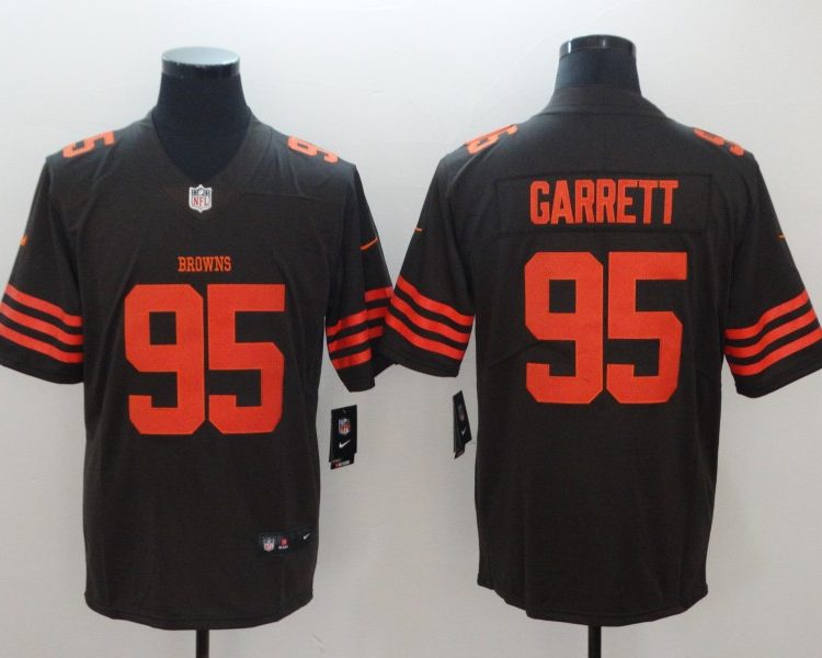 Men's Cleveland Browns Myles Garrett Brown Legend Jersey