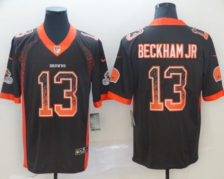 Men's Cleveland Browns Odell Beckham Jr. #13 Brown Jersey