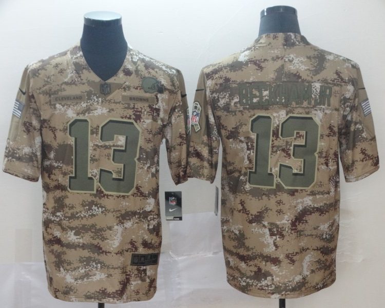Men's Cleveland Browns Odell Beckham Jr. #13 Camouflage Jersey