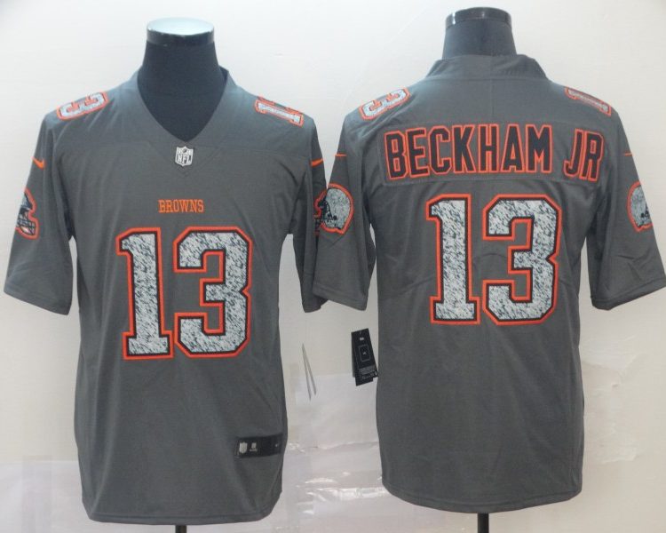 Men's Cleveland Browns Odell Beckham Jr. Gray Jersey