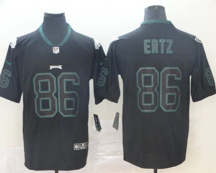 Men's Philadelphia Eagles #86 Zach Ertz Black Jersey