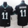 Men's Philadelphia Eagles A.J. Brown #11 Black Jersey