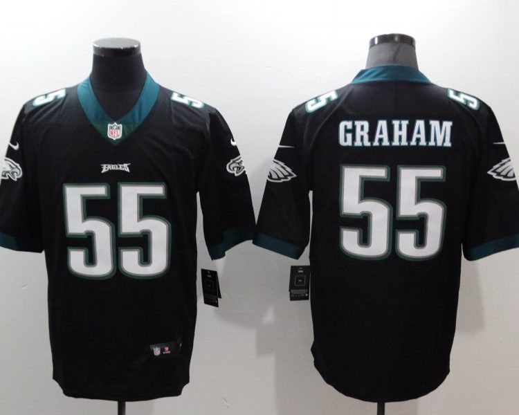 Men's Philadelphia Eagles Brandon Graham #55 Black Jersey