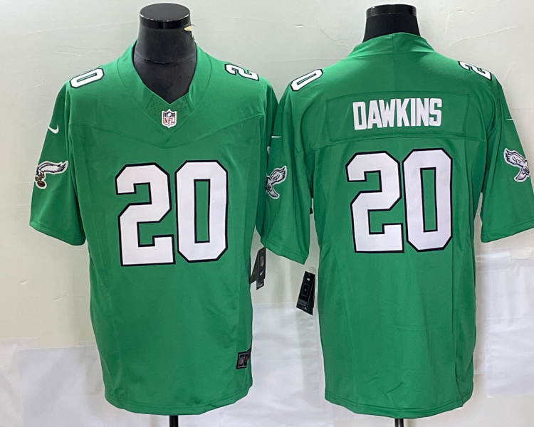 Men's Philadelphia Eagles Brian Dawkins #20 Kelly Green Jersey