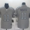 Men's Philadelphia Eagles Carson Wentz #11 Gray Team Jersey