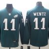 Men's Philadelphia Eagles Carson Wentz #11 Midnight Green Team Jersey