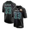 Men's Philadelphia Eagles Cooper DeJean #33 Carbon Black Super Bowl LIX Jersey