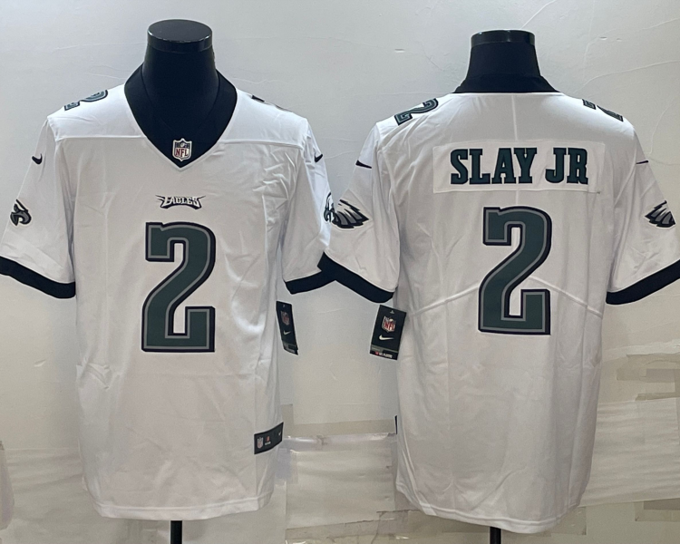 Men's Philadelphia Eagles Darius Slay Jr. #2 White Jersey