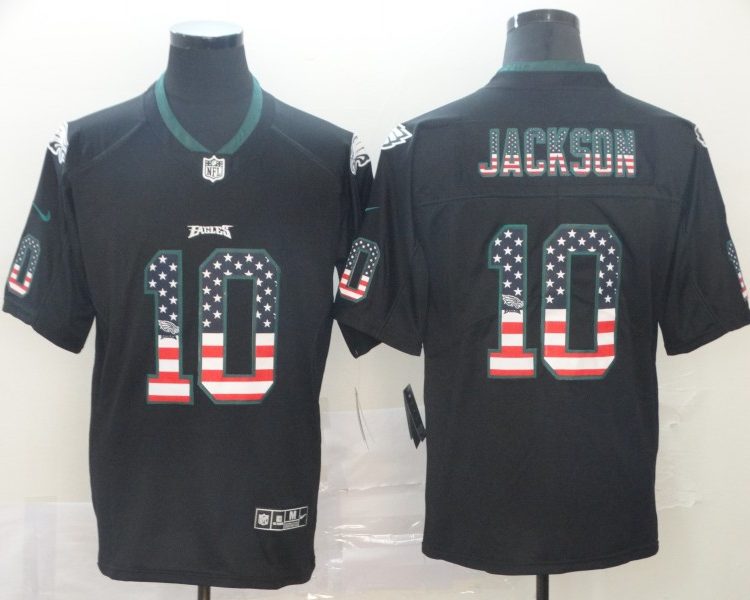 Men's Philadelphia Eagles Desean Jackson #10 Black Jersey